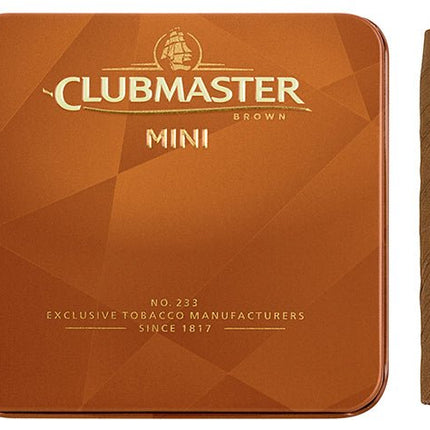 Clubmaster - Mini Brown Cigarillo 20 stick tin