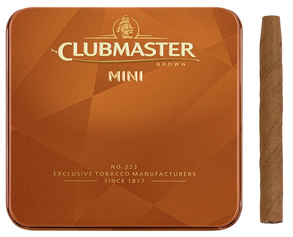 Clubmaster - Mini Brown Cigarillo 20 stick tin