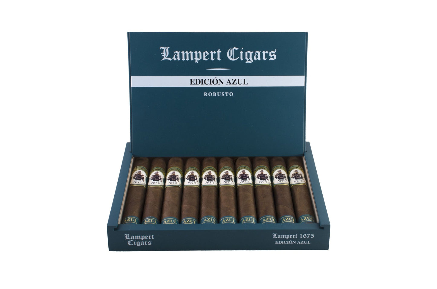 Lampert - 1675 Edicion Azul Robusto 5 x 50 10 stick box