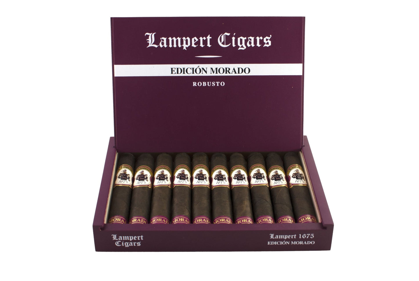 Lampert - 1675 Edicion Morado Robusto 5 x 50 10 stick box