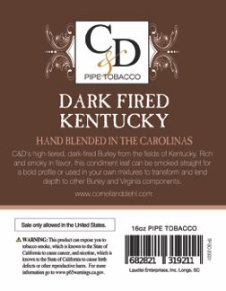 Cornell & Diehl - Dark Fired Kentucky MYO 16oz 453.6 gram