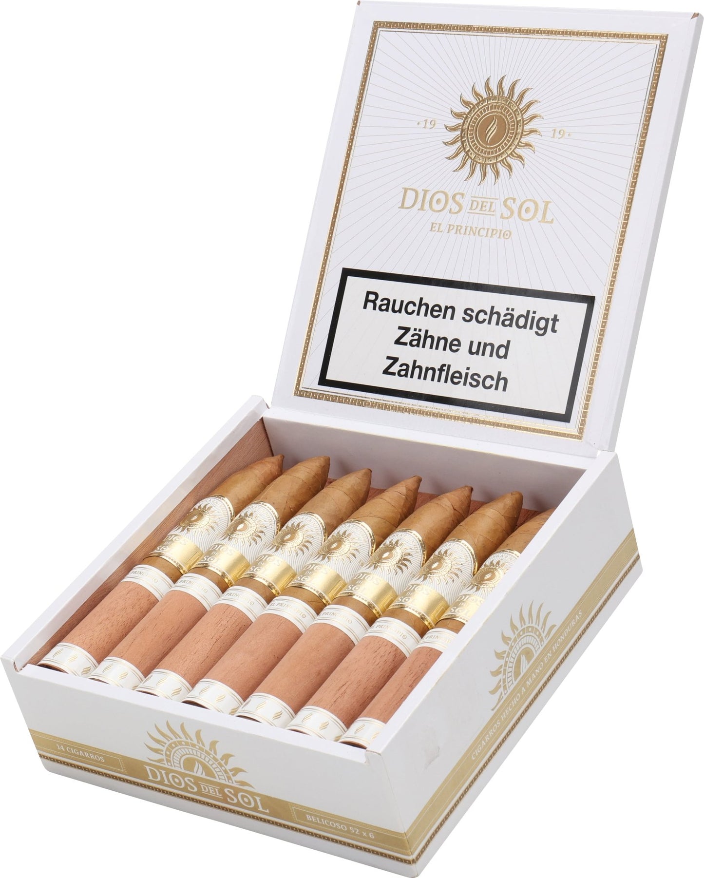 Dios Del Sol - El Principio Belicoso 52 x 6 14 stick box