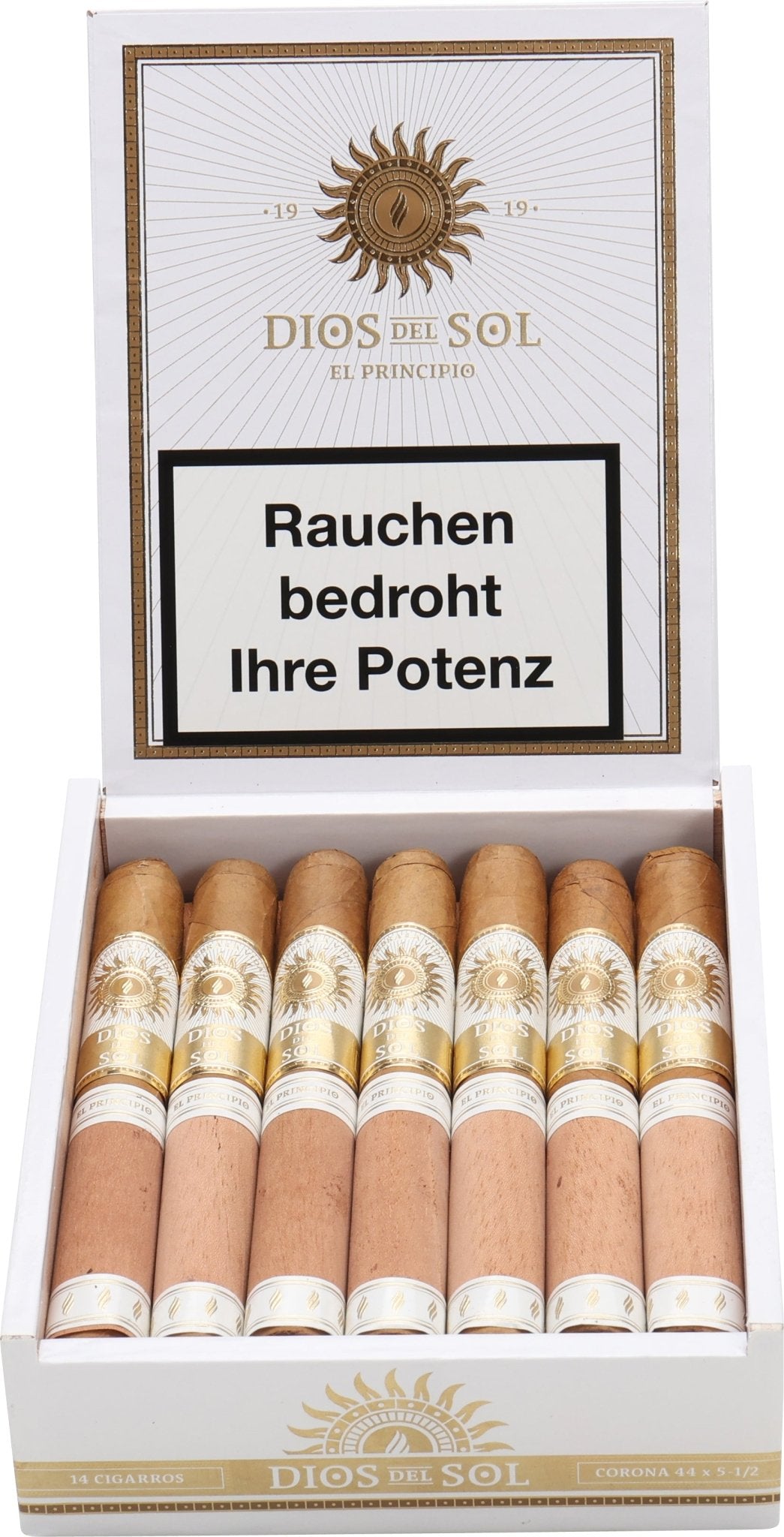 Dios Del Sol - El Principio Corona 44 x 5 1/2 14 stick box