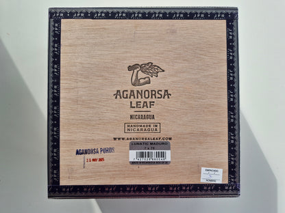 Aganorsa Leaf - JFR Lunatic, Maduro La Montana 7 x 70 28 stick box