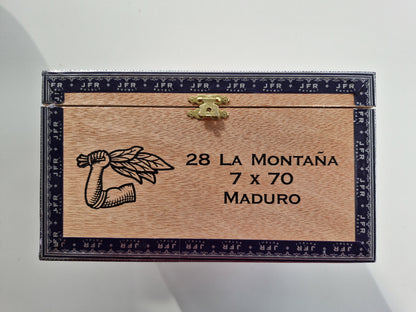 Aganorsa Leaf - JFR Lunatic, Maduro La Montana 7 x 70 28 stick box