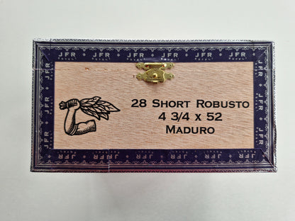 Aganorsa Leaf - JFR Lunatic, Short Robusto Maduro 4 3/4 x 52 28 stick box
