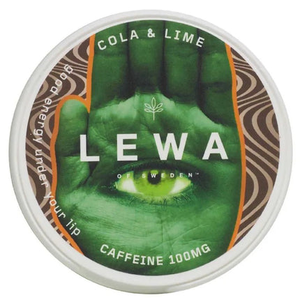 LEWA -COLA＆LIMEカフェインポーチ100 mg10ポーチの缶10缶