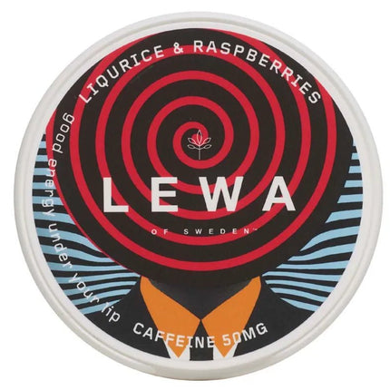 Lewa -Liquorice＆Raspberries 50毫克咖啡因袋10罐18个小袋