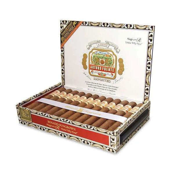 A. Fuente - Rosado Sun Grown Magnum R Vitola Fifty Four 25 stick box