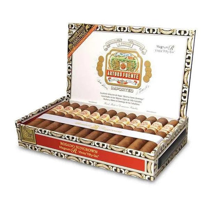 A. Fuente - Rosado Sun Grown Magnum R Vitola Fifty Six 25 stick box