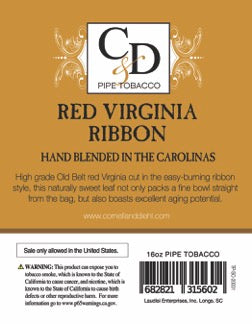 Cornell & Diehl - Red Virginia Ribbon MYO 16oz 453.6 gram