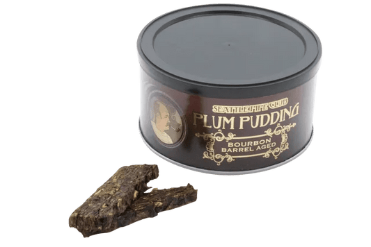 Sutliff - Seatle Pipe Club  Plum Pudding Bourbon Barrel Aged tin of 56.7 gram