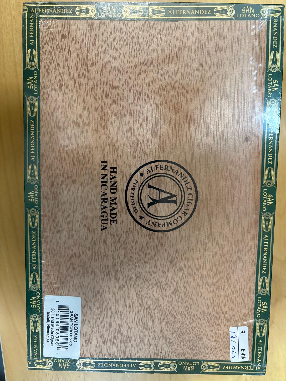 AJ Fernandez - San Lotano Gran Toro 6 x 60 20 stick