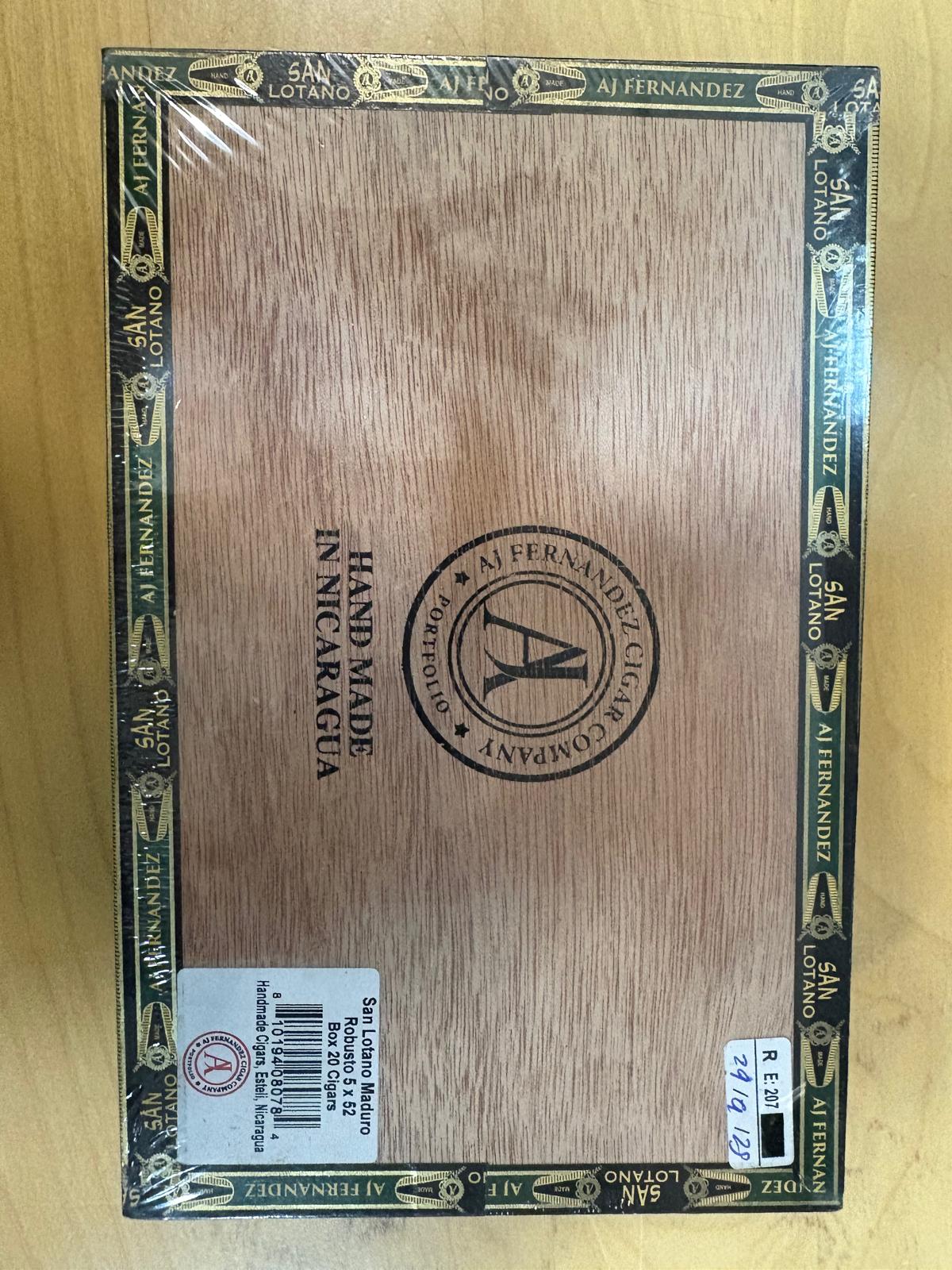 AJ Fernandez - San Lotano Maduro Robusto 5 x 52 20 stick