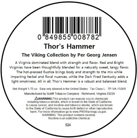 G. Jensen -Viking Collection、Thors Hammer 50グラムTin