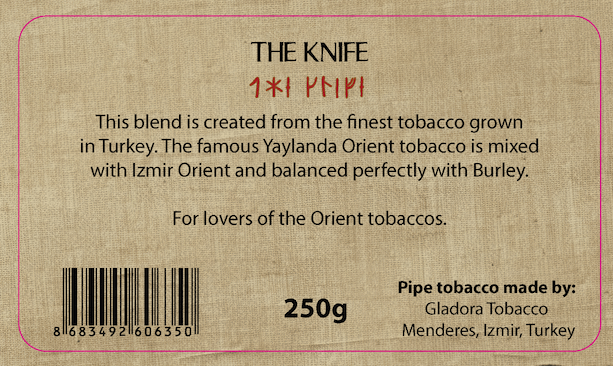 Per G. Jensen - Viking Collection, The Knife pipe tobacco 250 gram bag