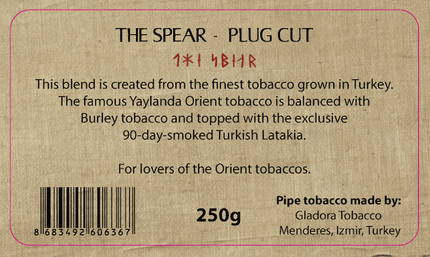 Per G. Jensen - Viking Collection, The Spear Plug Cut pipe tobacco 250 gram bag