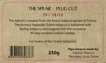Per G. Jensen - Viking Collection, The Spear Plug Cut pipe tobacco 250 gram bag