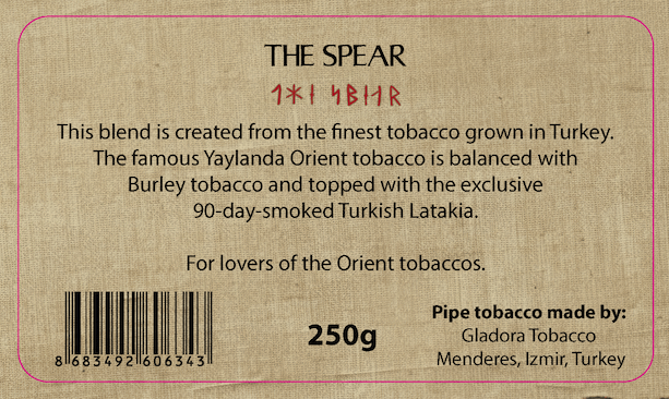 Per G. Jensen - Viking Collection, The Spear pipe tobacco 250 gram bag