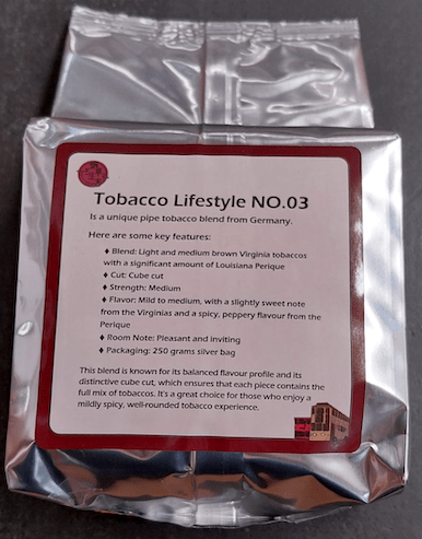 Tobacco Lifestyle NO. 03 250 gram bag