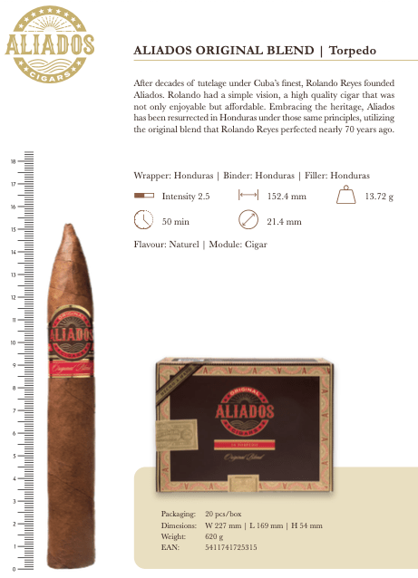 Cuba Aliados - Cabinet Edition Torpedo 6X54 by EPC 20 stick box