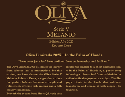 Oliva - Serie V Melanio Edicion Ano 2025 Robusto Extra 5 x 54 10 stick