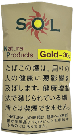 SOL - Natural Gold 30 gram - Tobacco Lifestyle, Lucky Time Enterprises ...