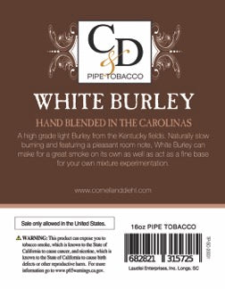 Cornell & Diehl - White Burley MYO 16oz 453.6 gram