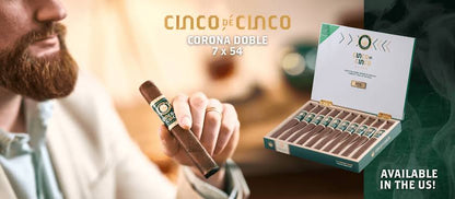 Joya de 尼加拉瓜 - Cinco De Cinco Obras Maestras Corona Doble 7 x 54 10 棒
